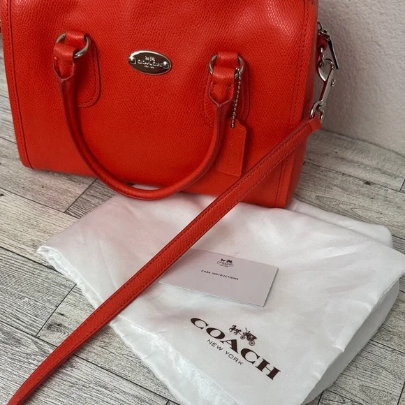 Coach Mini Bennett Crossgrain Leather Satchel NWOT - Picture 14 of 14